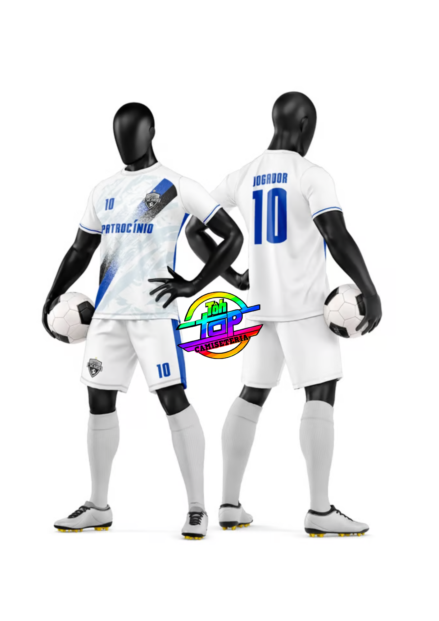 Kit short e camiseta futebol